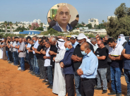 فيديو: جماهير غفيرة تُشيّع جثمان السيد ابراهيم أبو مطير في اللد 